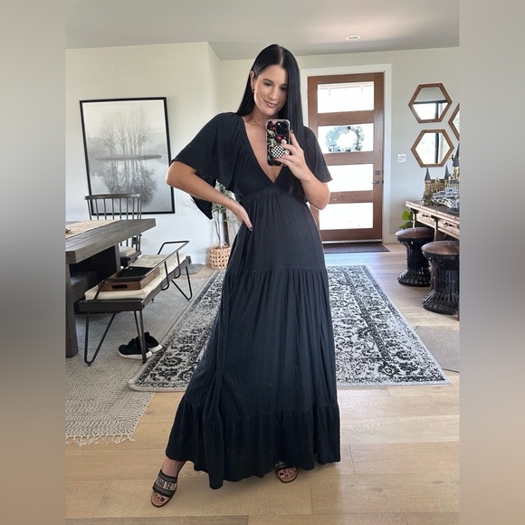 Free People Dresses & Skirts - Free People La La Maxi Dress in Black